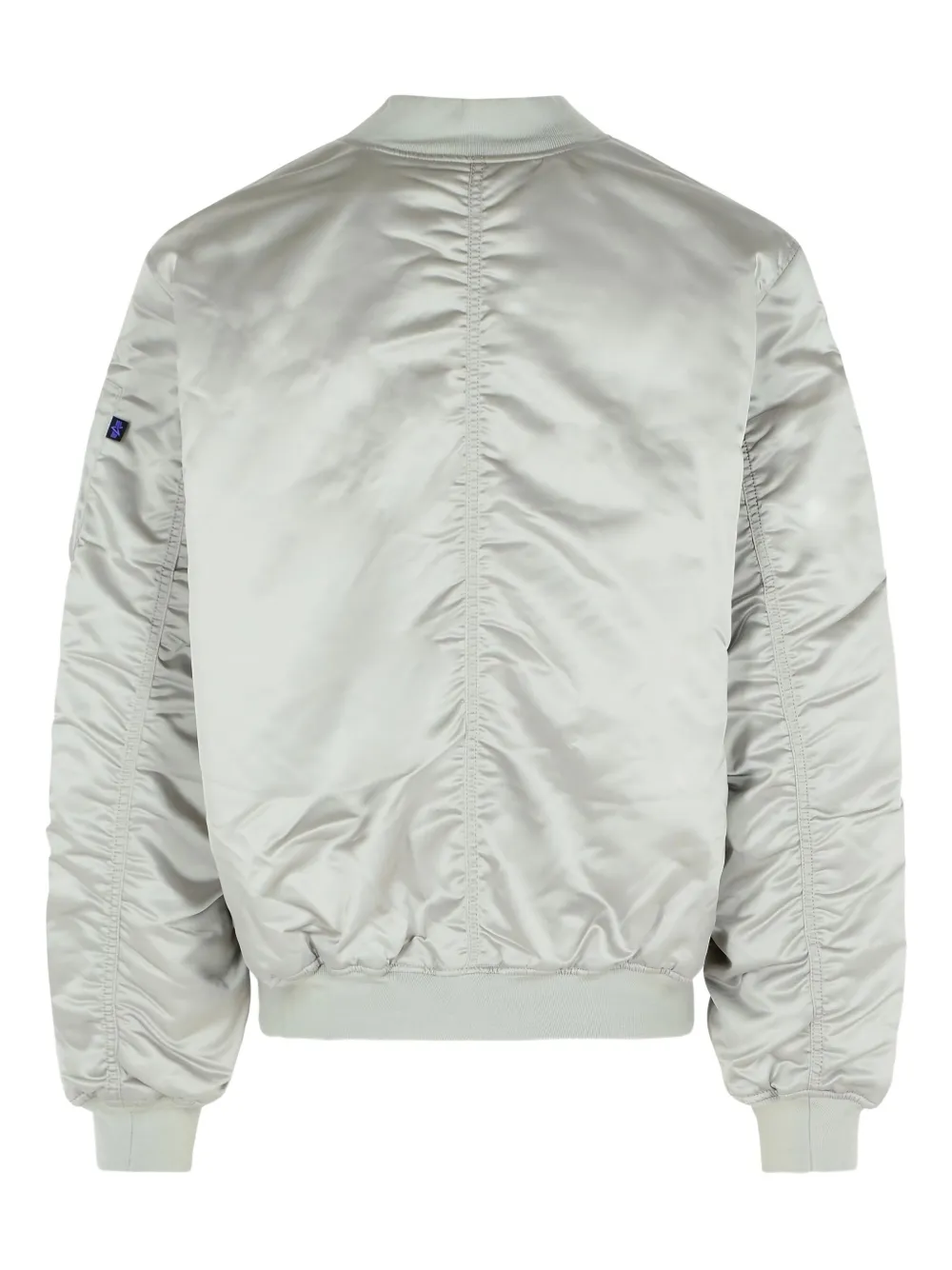 Alpha Industries Zip-fastening Bomber Jacket In Gray