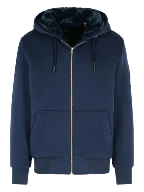 Moose Knuckles logo-patch drawstring hoodie