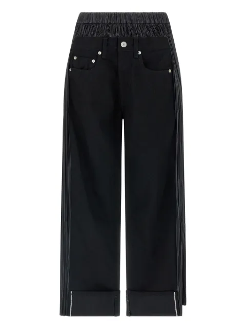 Junya Watanabe elasticated-waistband wide-leg jeans