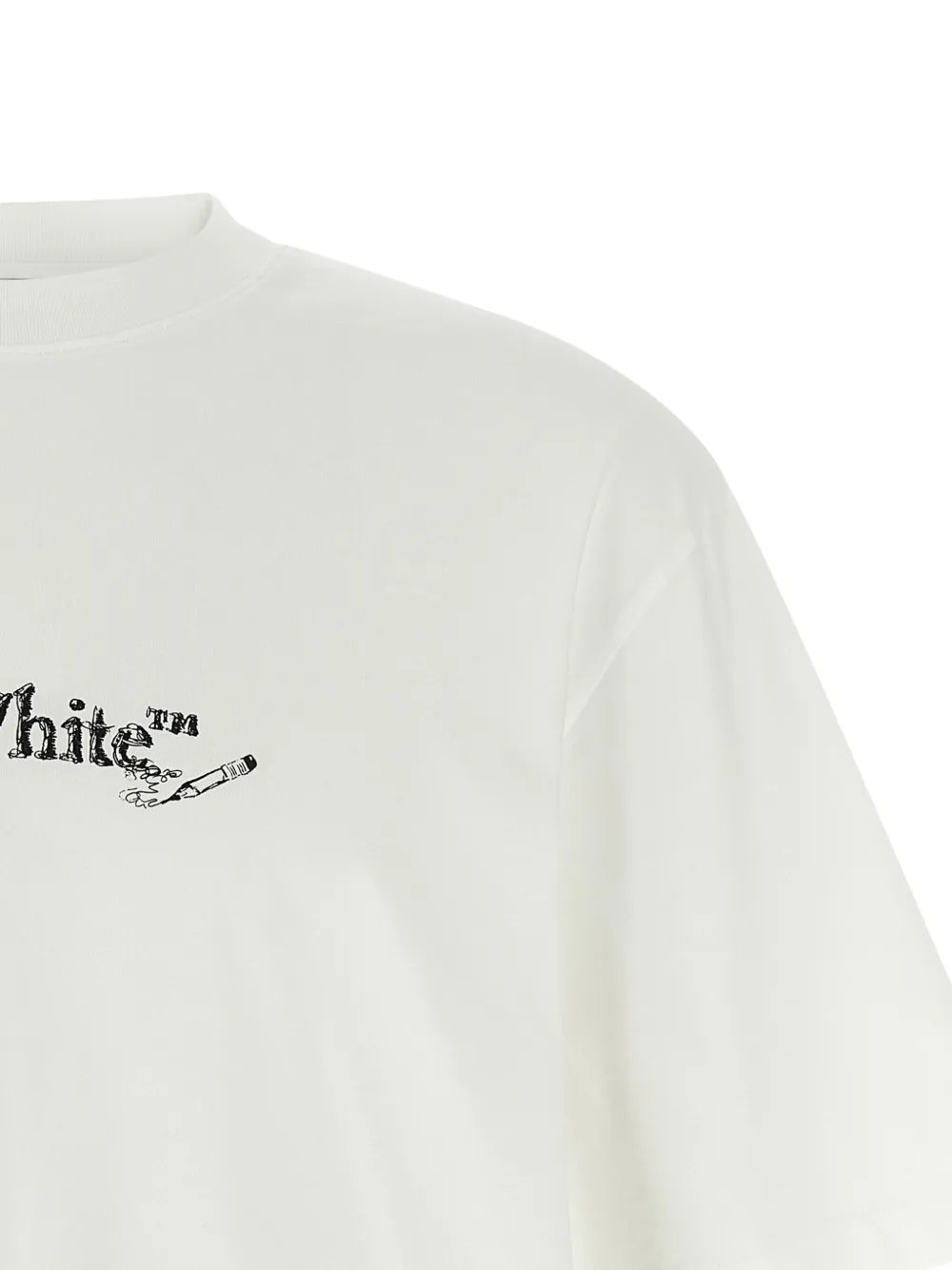 Off-White T-shirt met logoprint Wit