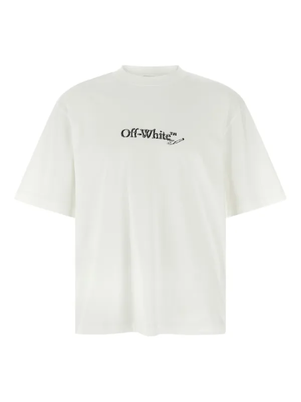 Off-White Camiseta Com Estampa De Logo | Branco | FARFETCH BR