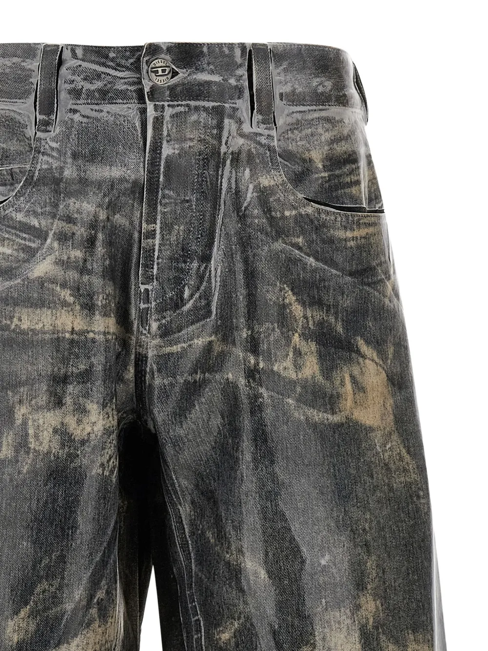Diesel 1997 D-enim Muc Fsh1 Casual Trousers In Black