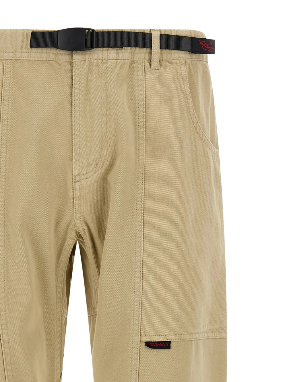 Gramicci Gadget Elastic-waistband Twill Trousers In Neutral