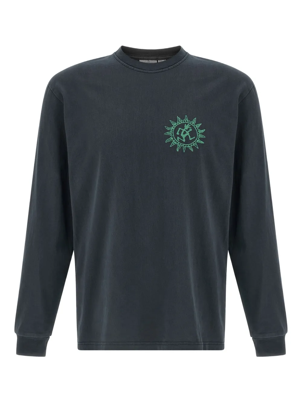 Gramicci Sun Pigment-dyed Long Sleeve T-shirt In Gray