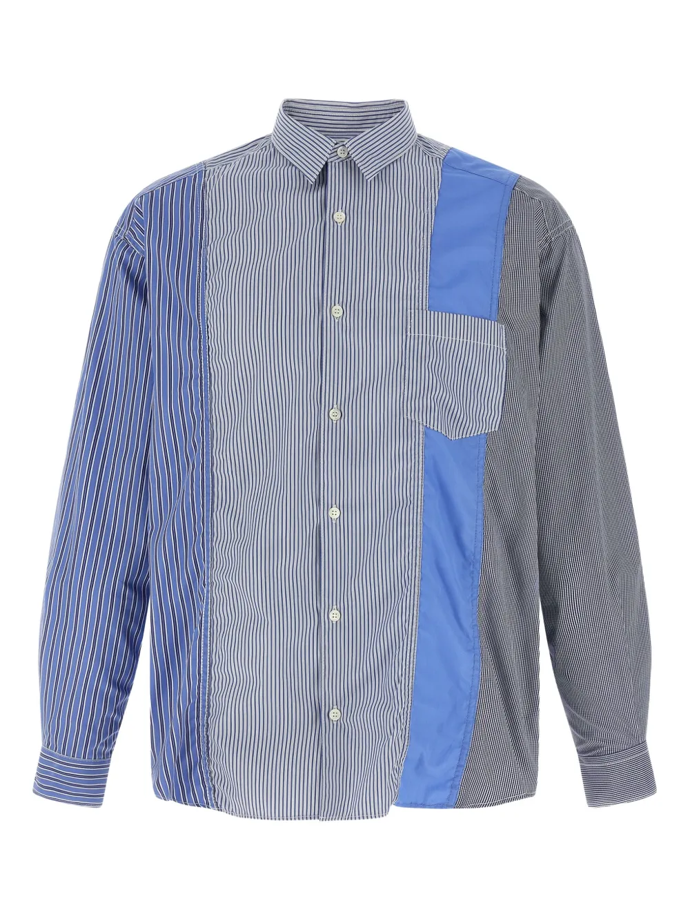 Comme des Garçons Homme Patchwork shirt | Blue | Image 1
