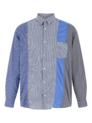 Junya Watanabe MAN パッチワーク シャツ | ブルー | FARFETCH JP
