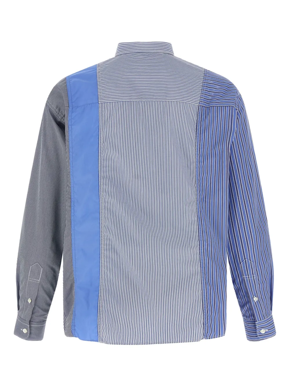 Comme des Garçons Homme Overhemd met patchwork - Blauw