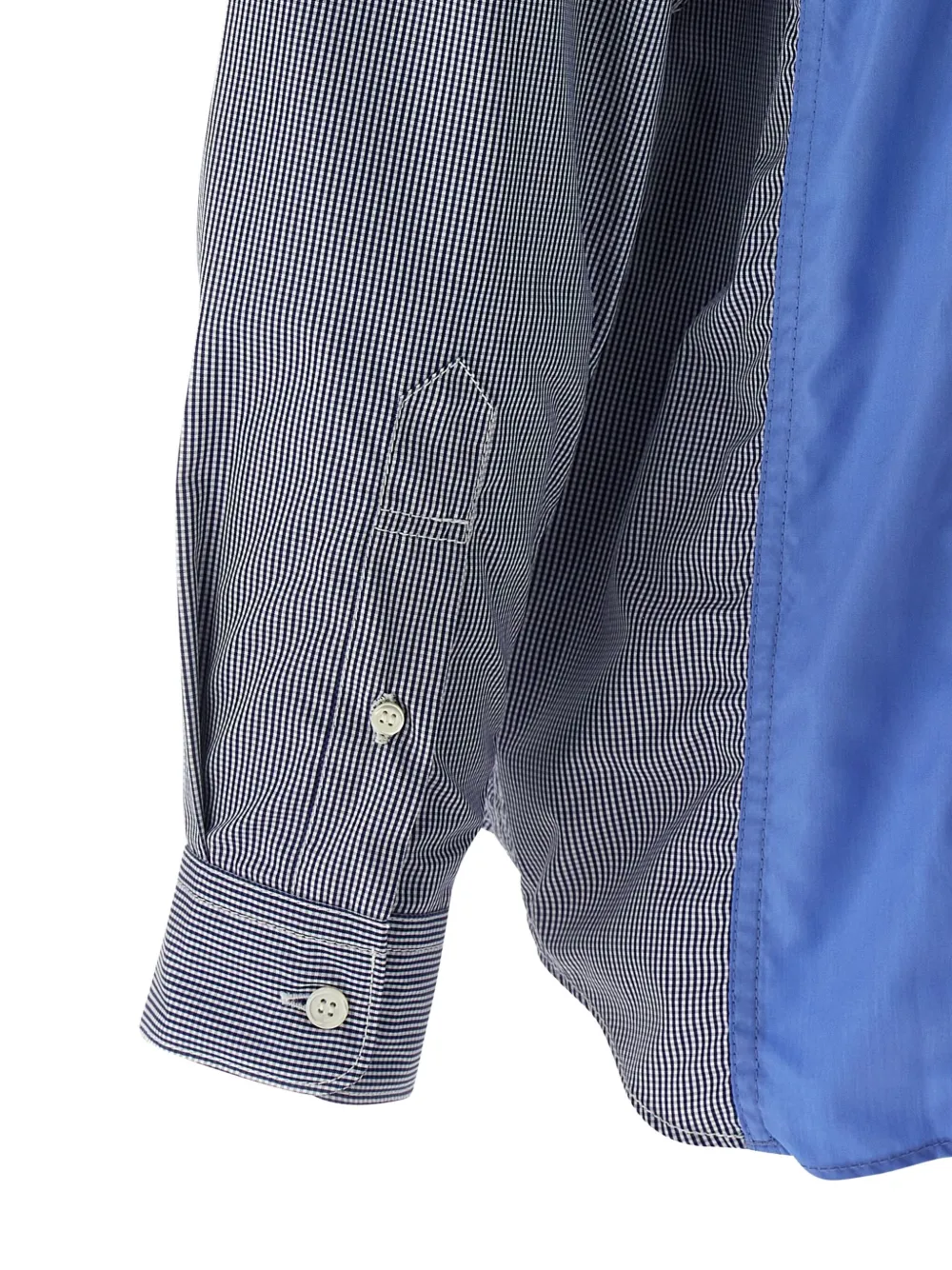 Comme des Garçons Homme Overhemd met patchwork Blauw
