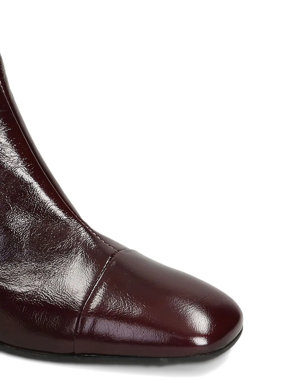 Carmens Rose Back enkellaarzen met ritsdetail Rood