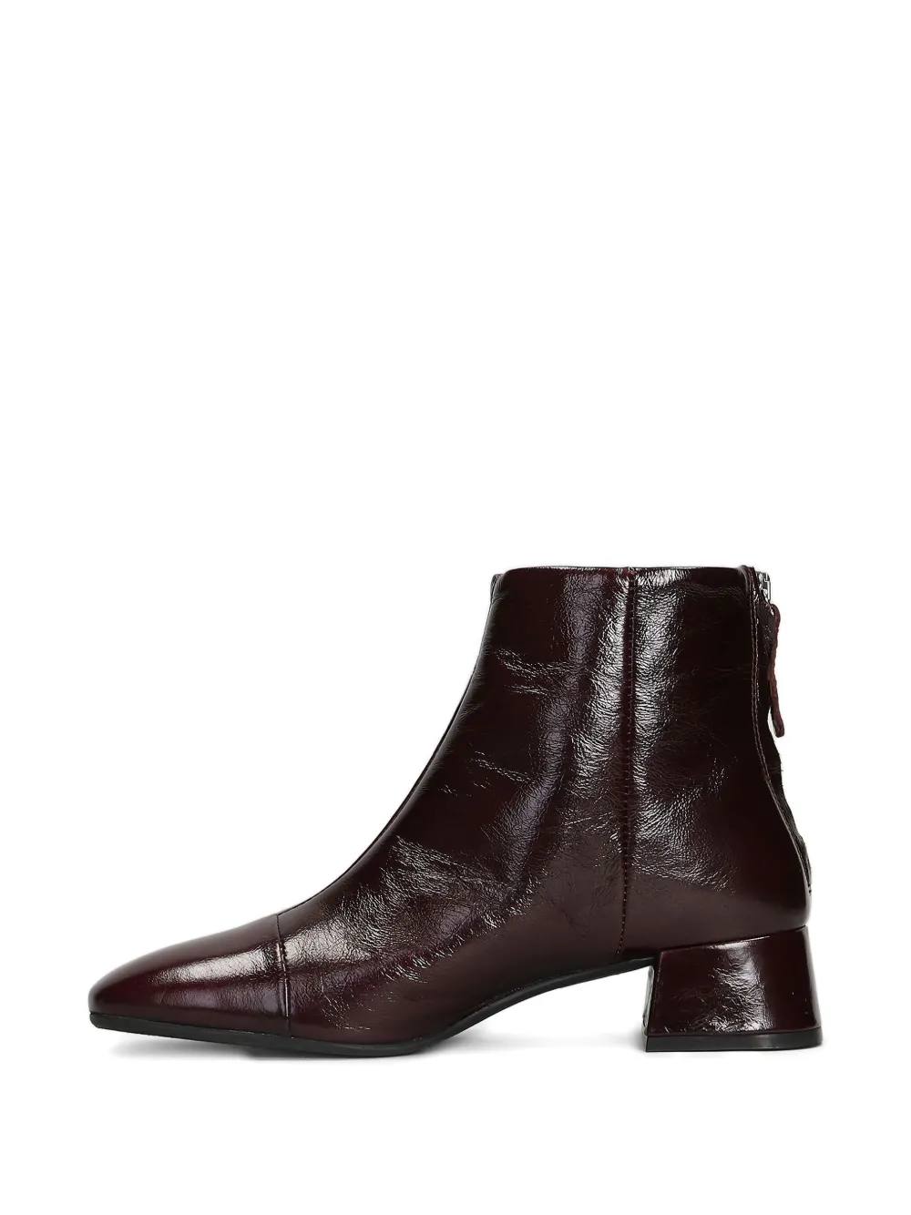 Carmens Rose Back enkellaarzen met ritsdetail Rood