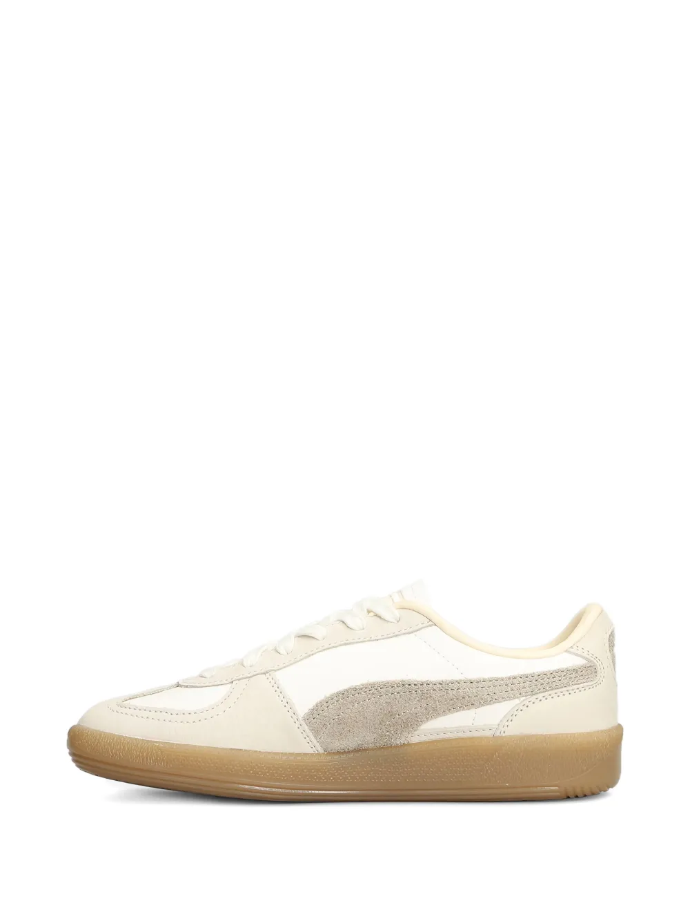 PUMA Palermo suède sneakers met vlakken Beige