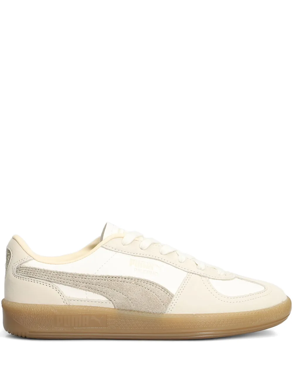 PUMA Palermo suède sneakers met vlakken Beige