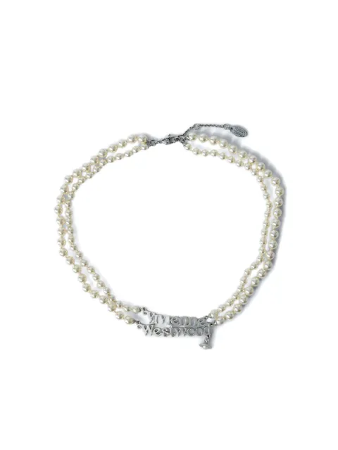 Vivienne Westwood double-pearl orb necklace