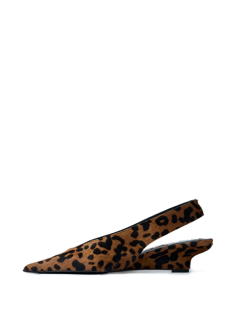 TOTEME 30mm leopard-print pointed-toe pumps Brown