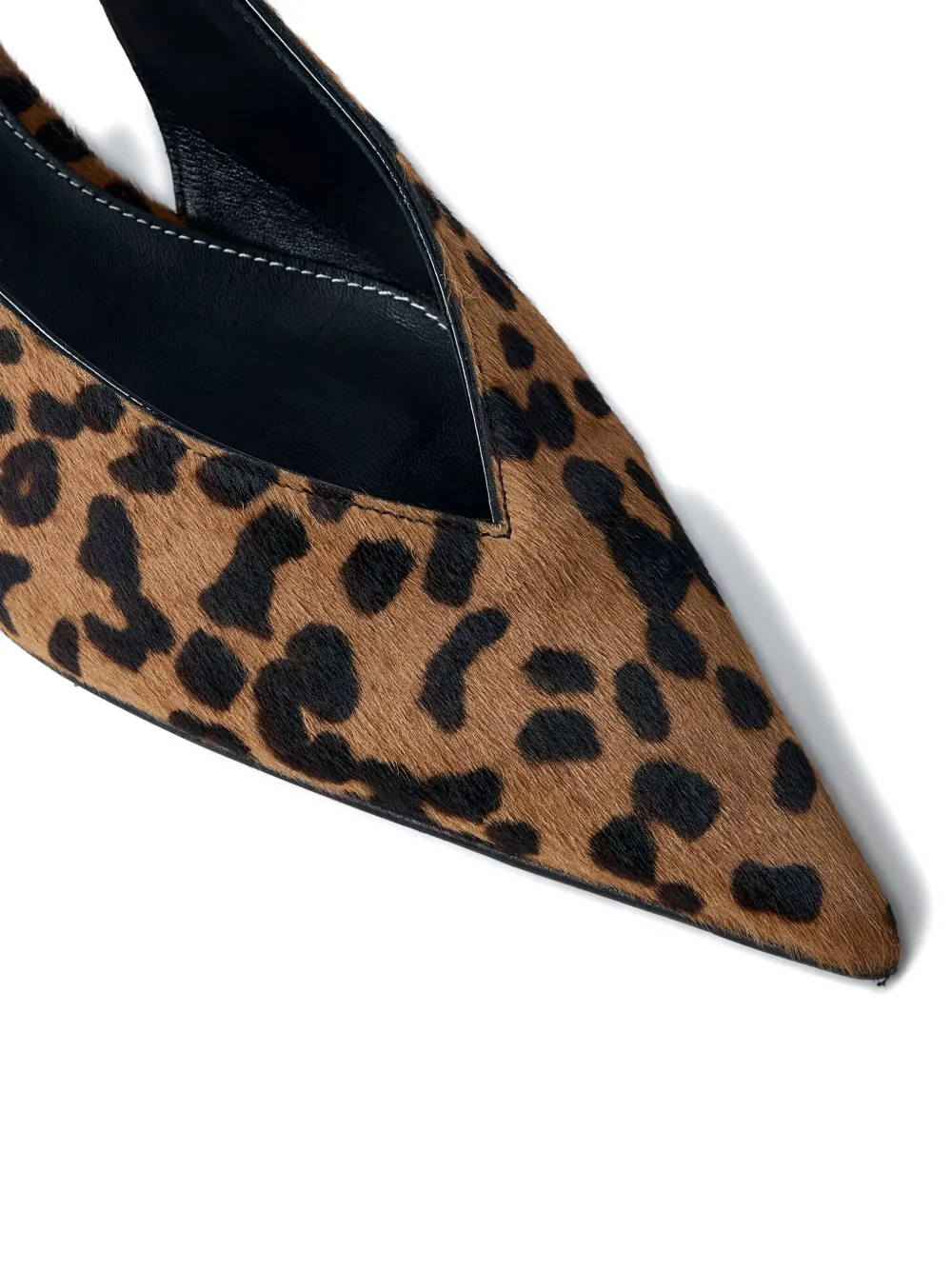 TOTEME 30mm leopard-print pointed-toe pumps Brown