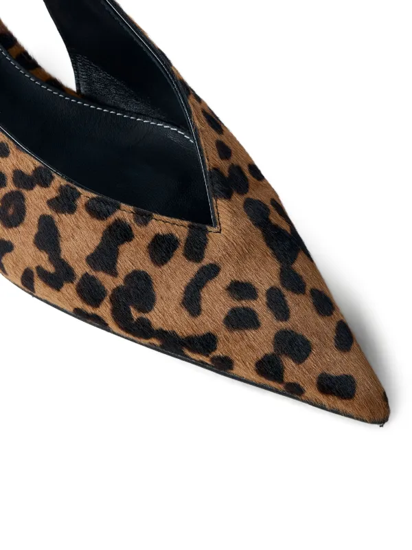 TOTEME 30mm leopard-print pointed-toe Pumps Brown FARFETCH AE