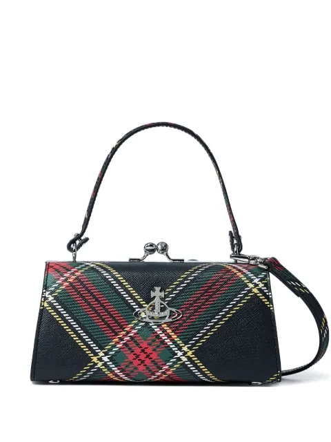 Vivienne Westwood  XL Doll plaid tote bag