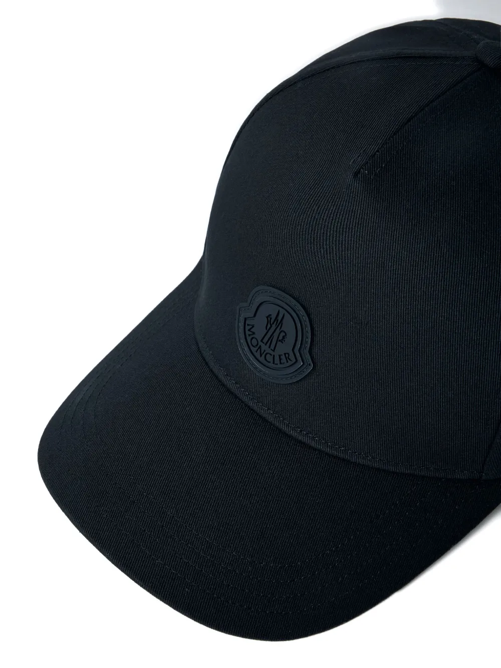 Moncler Honkbalpet met logoprint Zwart