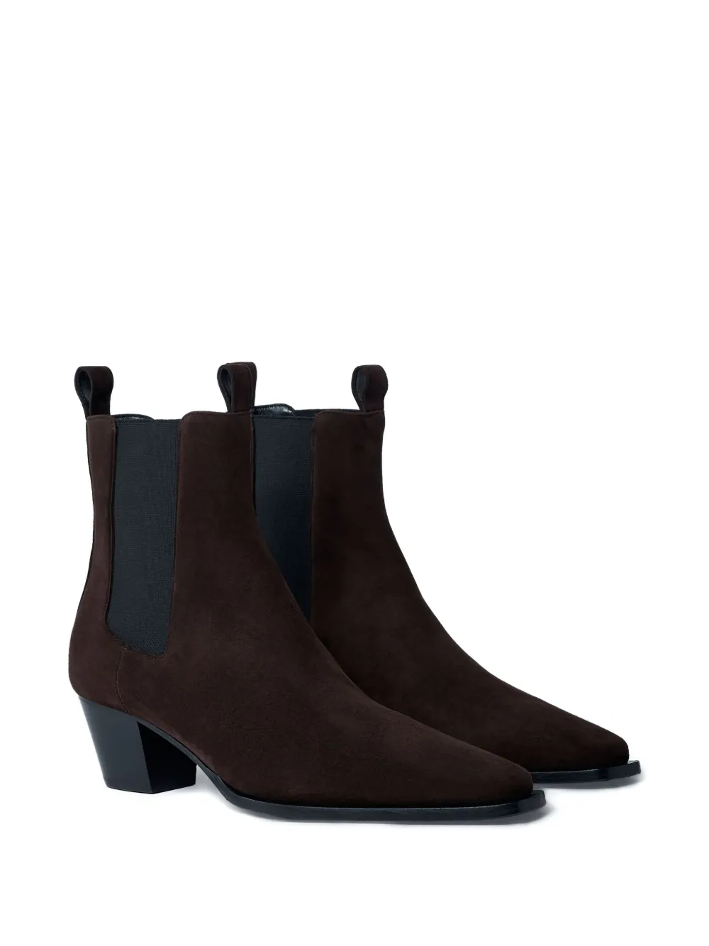 TOTEME 80mm suede pointed-toe boots | Ankle Boots | Image 2