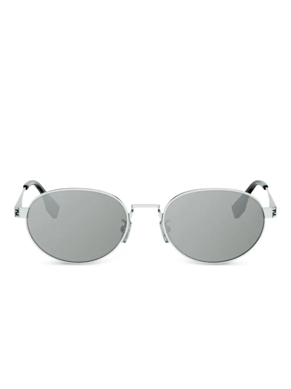 FENDI サングラス ズッカ柄 ホワイト×シルバー SL7516 FENDI ヴィンテージ サングラス ズッカ柄 ホワイト×シルバー SL7516