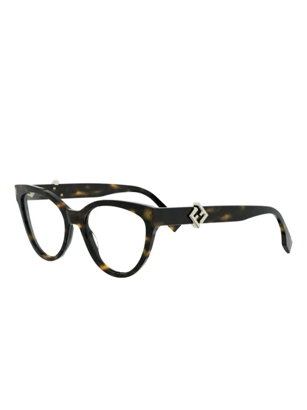 FENDI cat-eye Frame Glasses | Brown | FARFETCH JO display picture 3