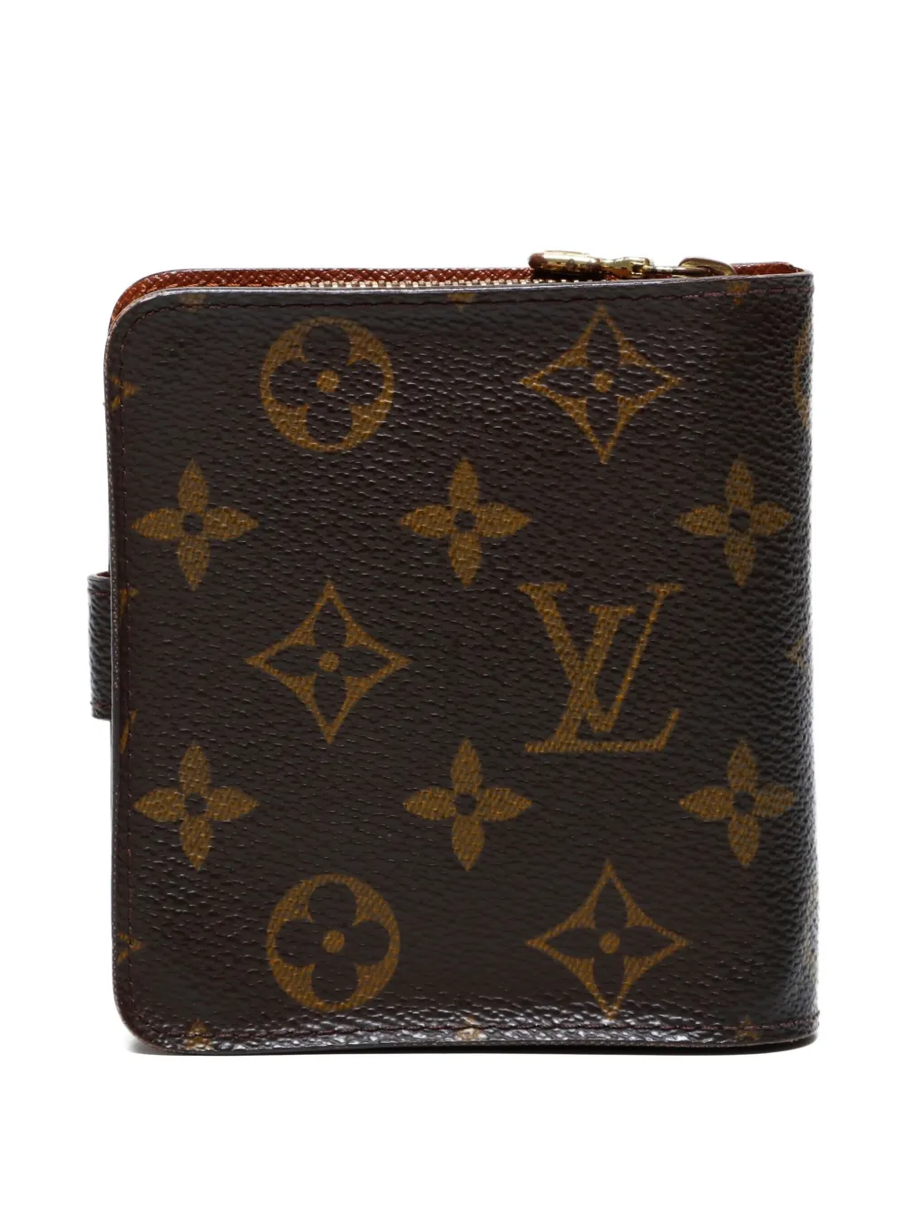 Pre-owned Louis Vuitton 2004 Monogram Canvas Wallet In Brown