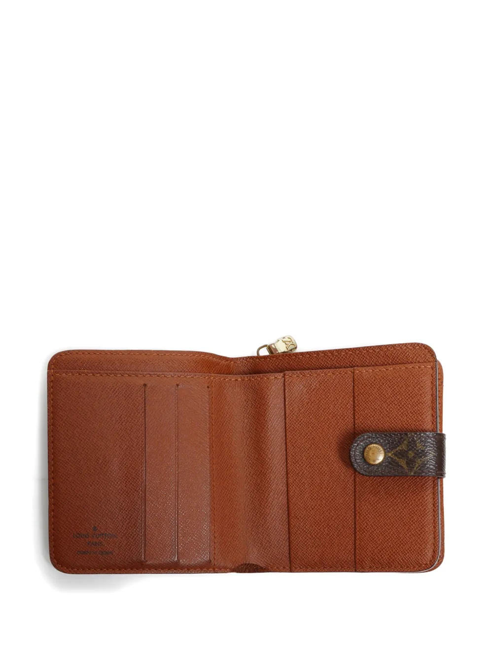 Pre-owned Louis Vuitton 2004 Monogram Canvas Wallet In Brown