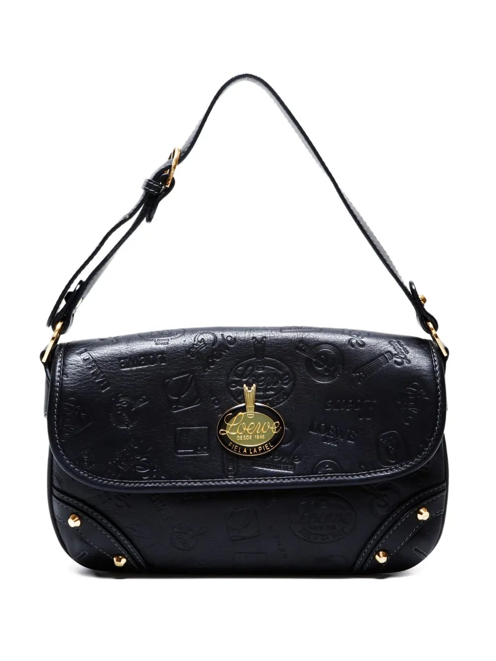 Loewe Pre-Owned 2000-2020 Goya ショルダーバッグ - ブラック Loewe Pre-Owned 2000-2020 Goya ショルダーバッグ - ブラック