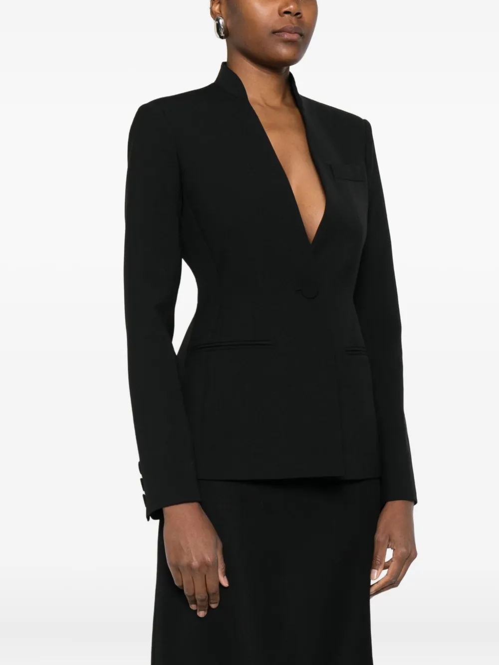 Amen Single-breasted Jacket In Black