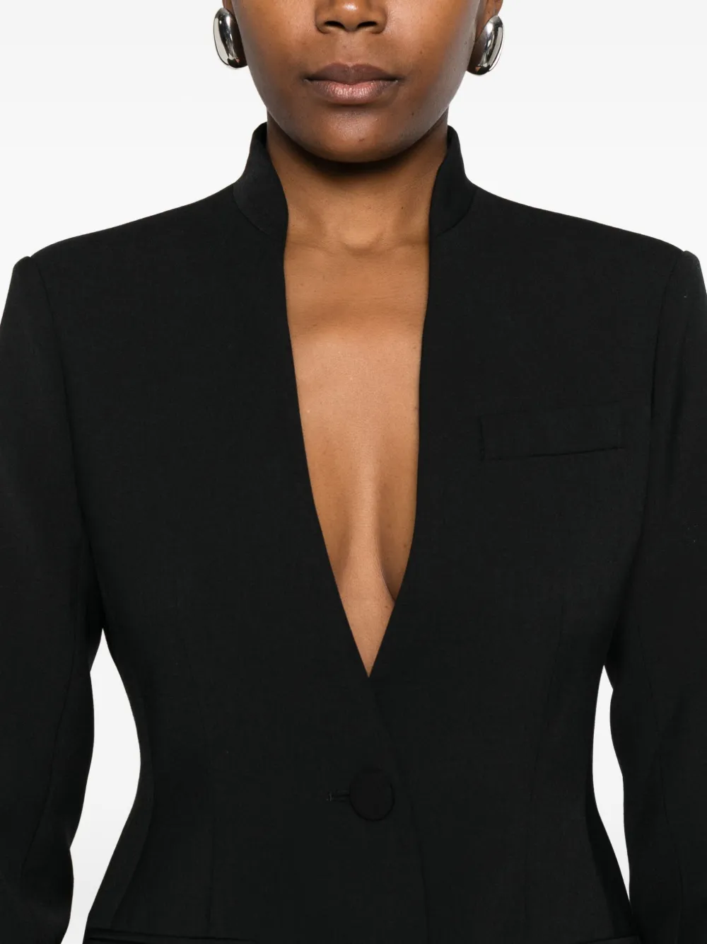 Amen Single-breasted Jacket In Black