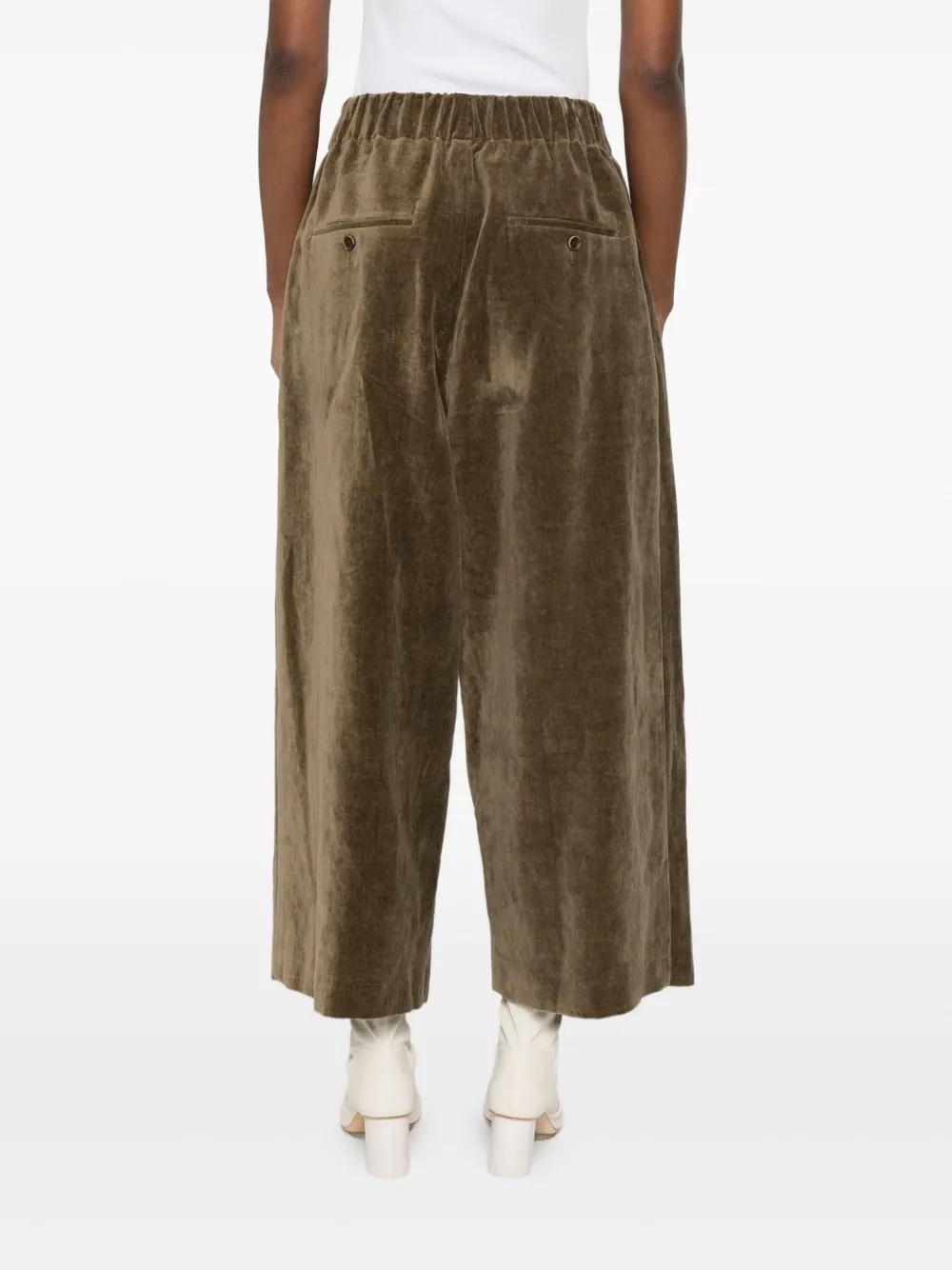 Uma Wang Cropped broek UW240 MUSTARD