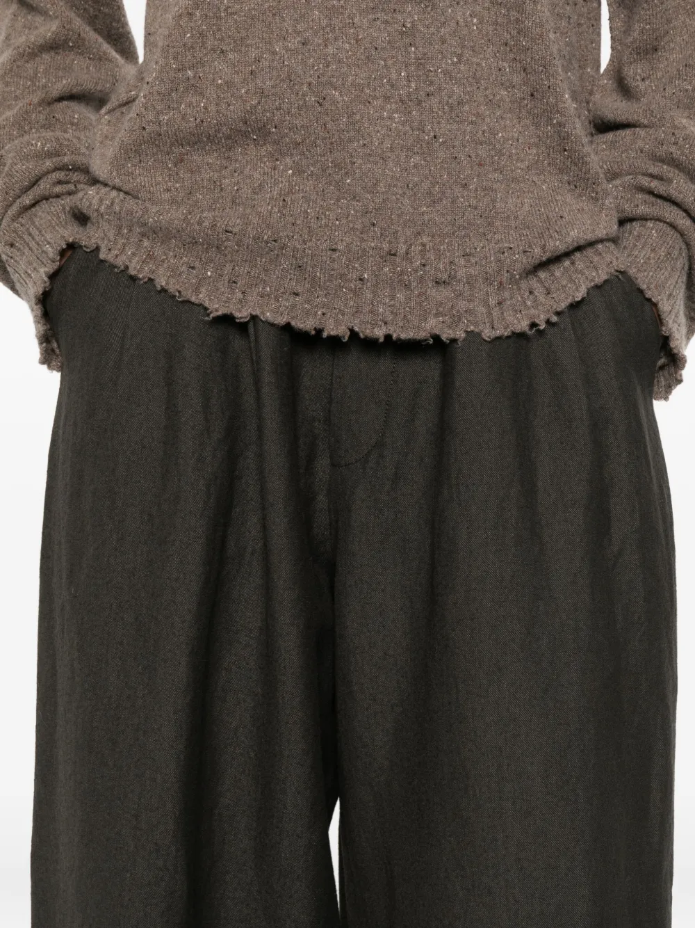 Uma Wang High-waisted Palazzo Trousers In Gray
