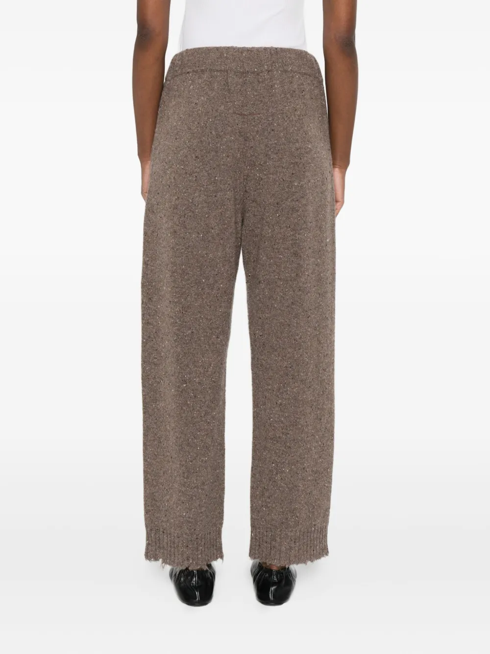 Uma Wang Cashmere Straight-leg Trousers In Brown