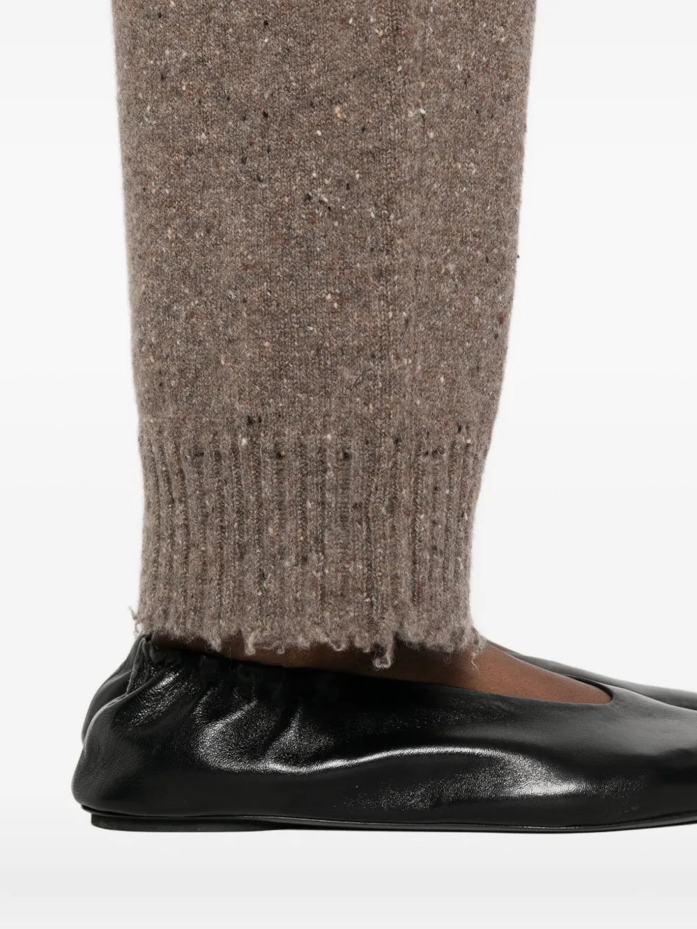 Uma Wang Cashmere Straight-leg Trousers In Brown