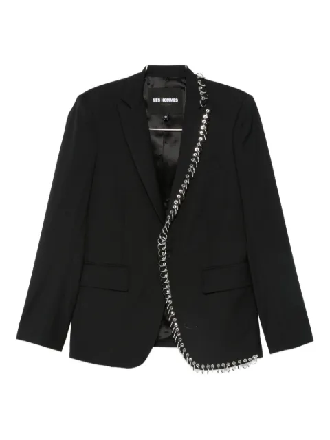 LES HOMMES chain-embellished blazer