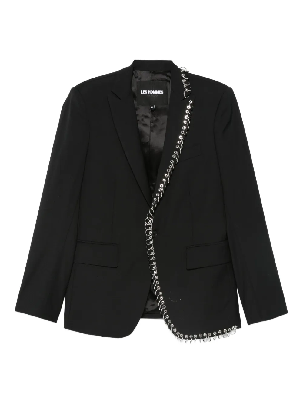 LES HOMMES chain-embellished blazer | Black | Image 1