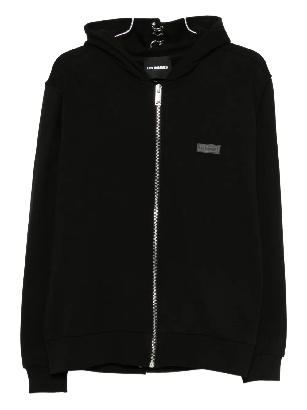 LES HOMMES zip-up hoodie | Black | Image 1