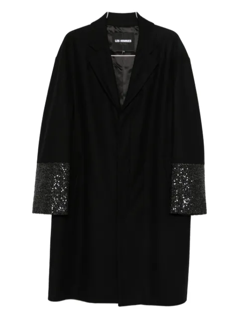 LES HOMMES sequin-embellished coat