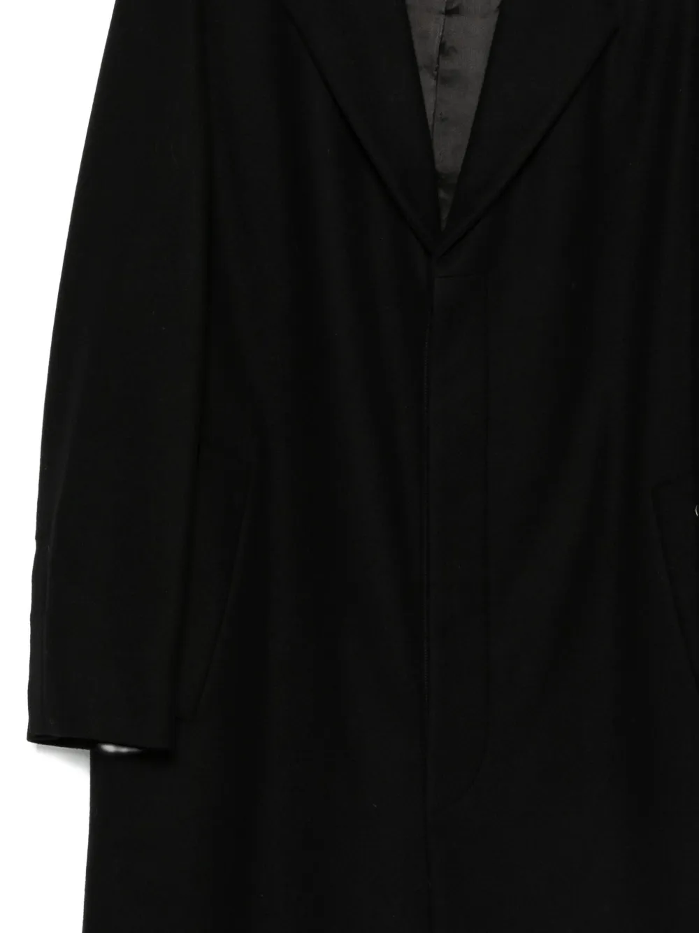 LES HOMMES Jas met enkele rij knopen Zwart