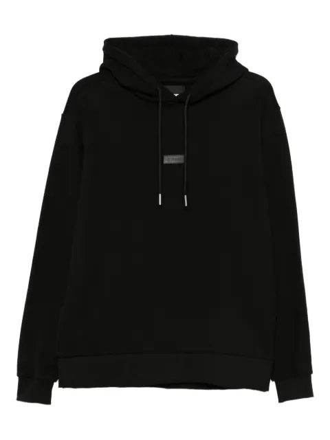 LES HOMMES logo-patch hoodie
