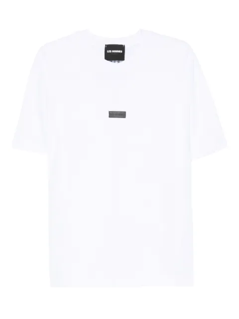 LES HOMMES logo-patch T-shirt