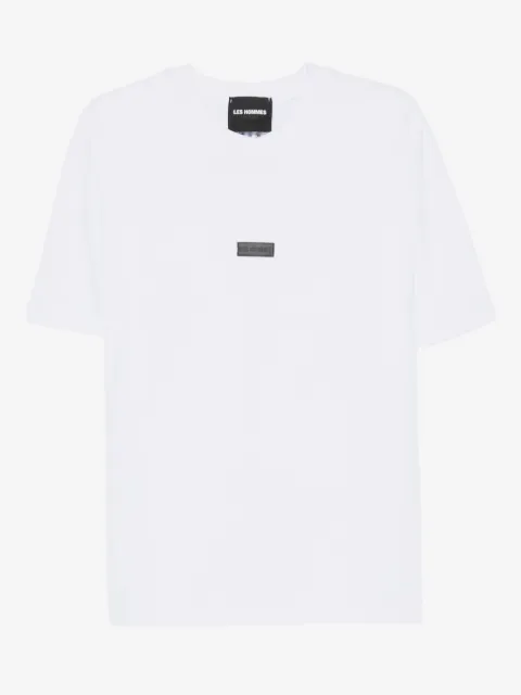 LES HOMMES logo-patch T-shirt