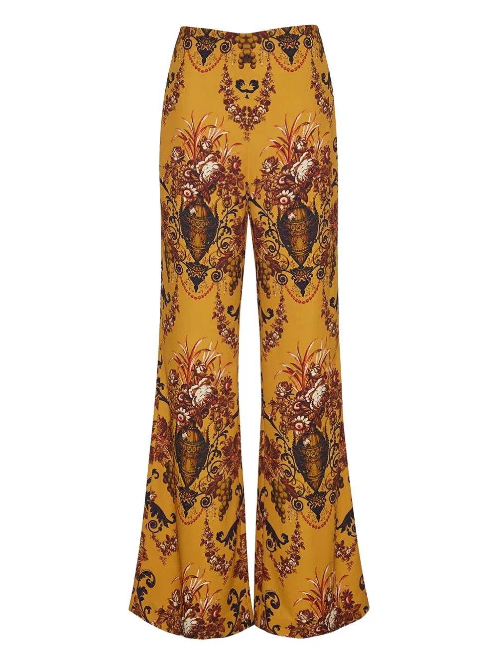 Cara Cara Pisa floral-print flared trousers | Yellow | Image 1