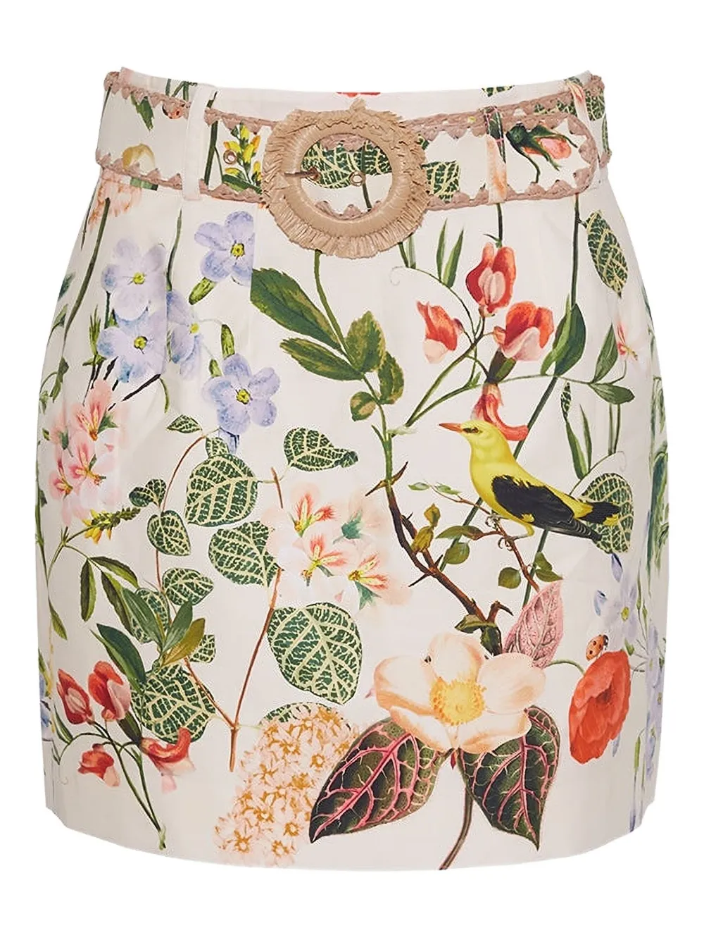 Cara Cara Blaze floral-print mini skirt - Bianco
