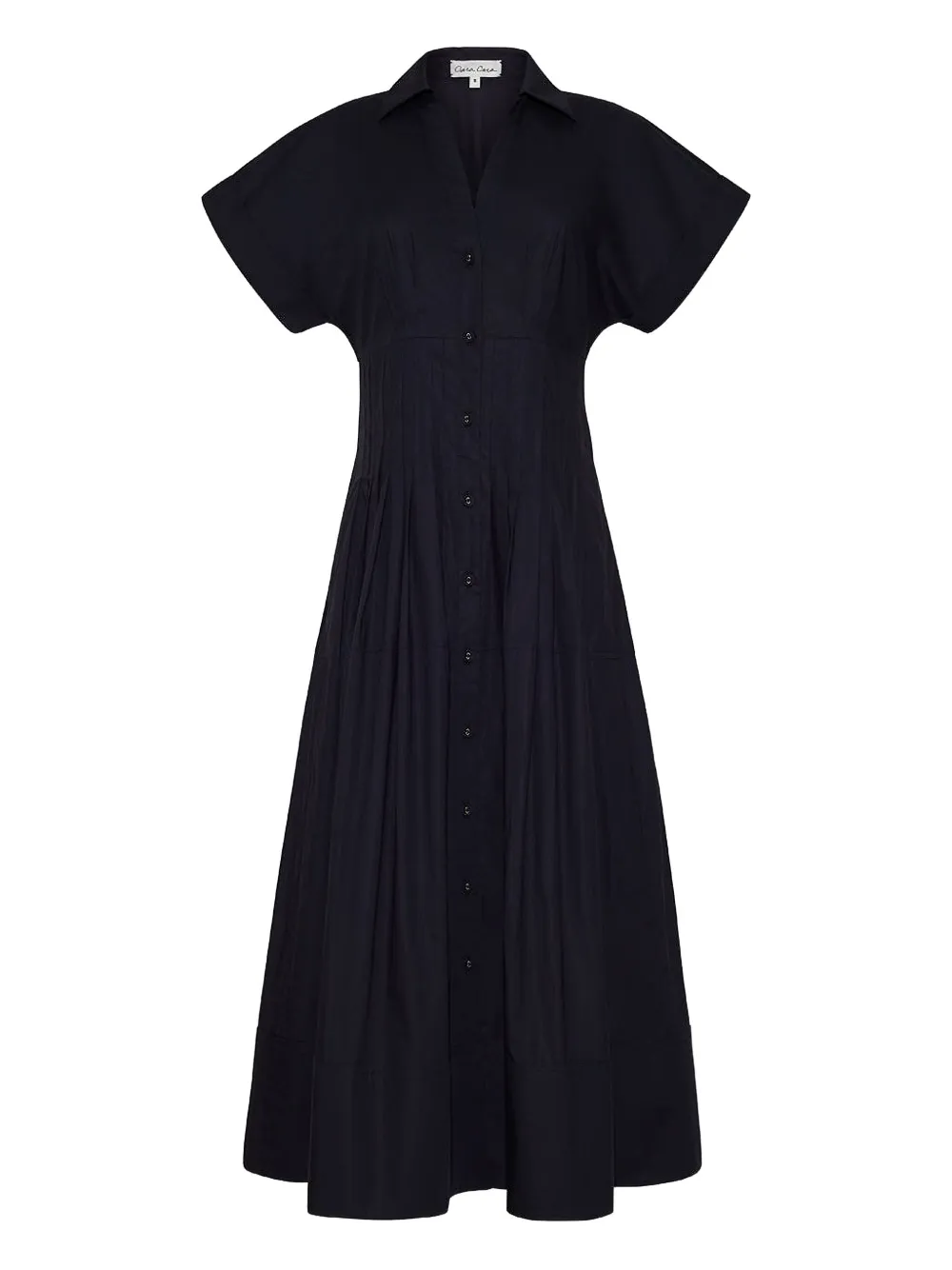 Cara Cara Nash Midi Dress In Black