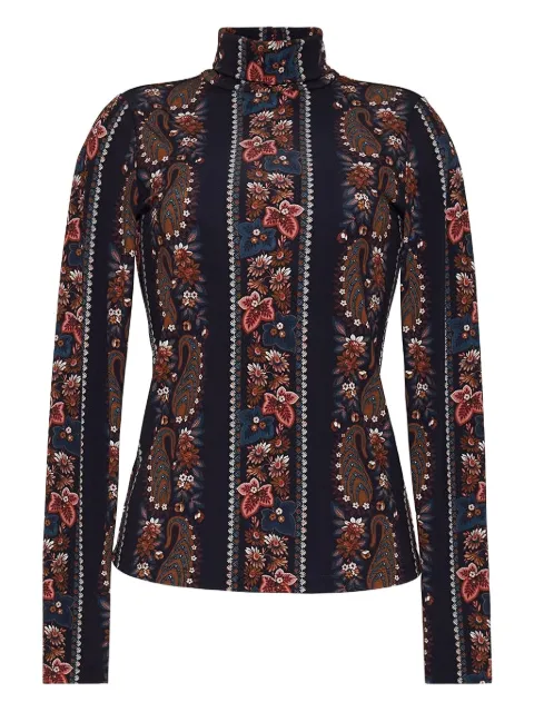 Cara Cara paisley-print mock-neck top