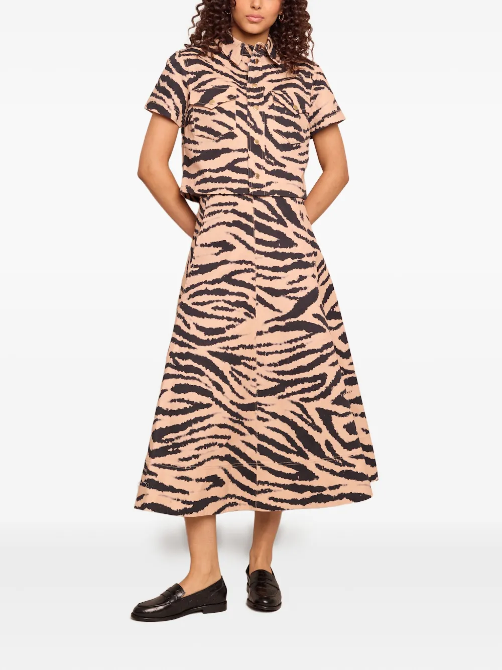Cara Cara zebra-print skirt | A-Line Skirts | Image 2