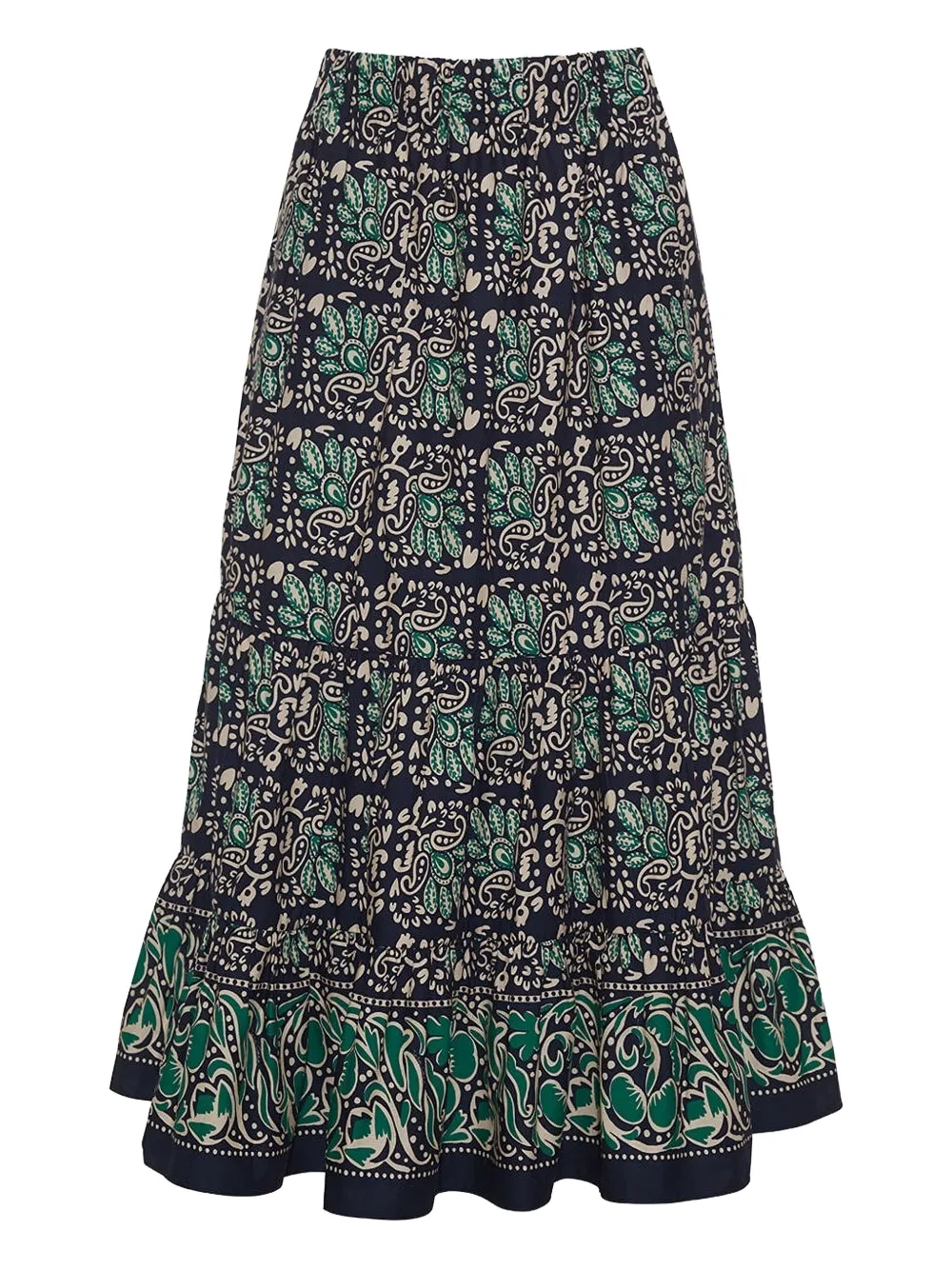 Cara Cara Chase Pleated Skirt In Blue