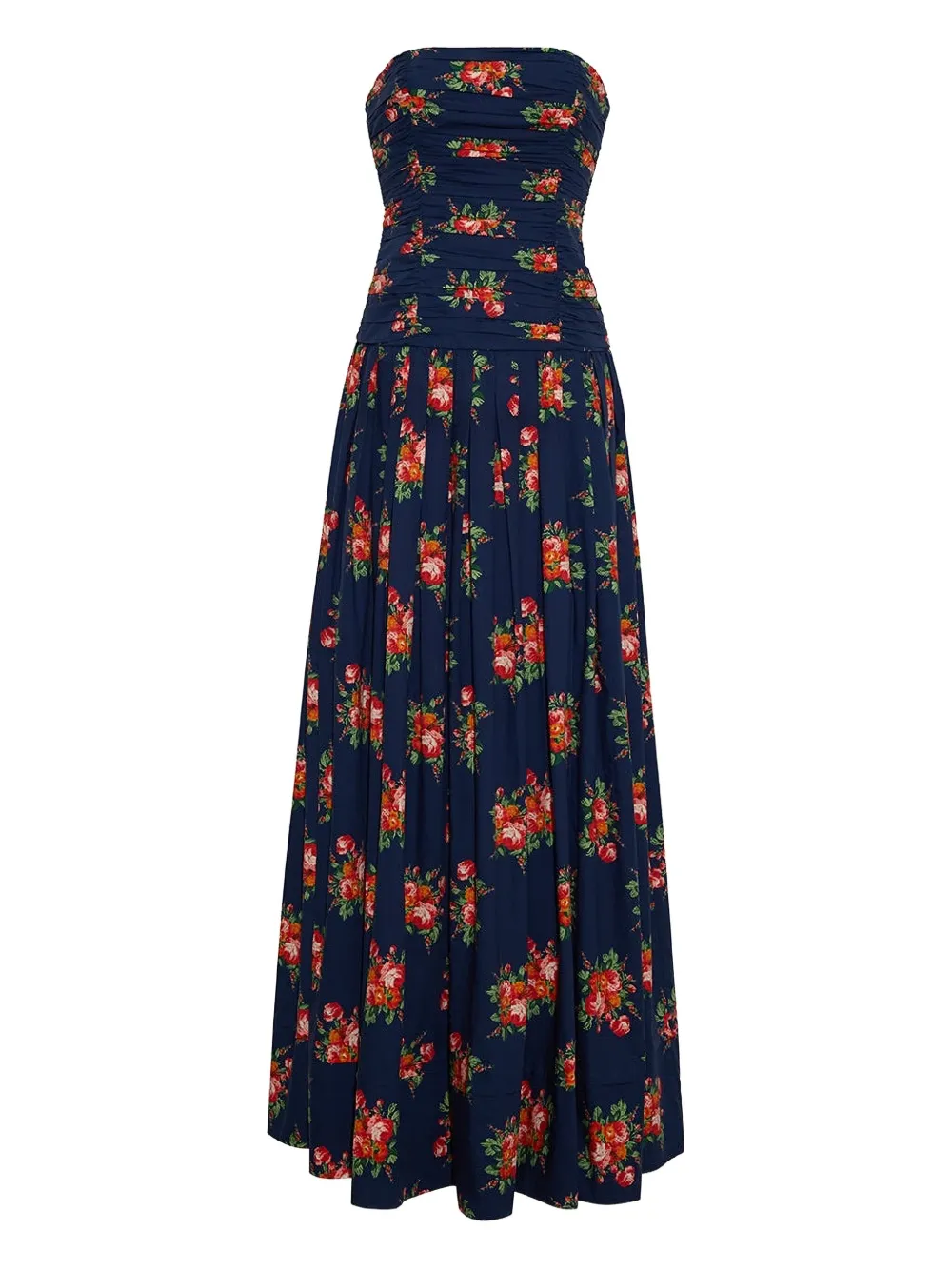 Cara Cara Montreal floral-print pleated dress - Blu