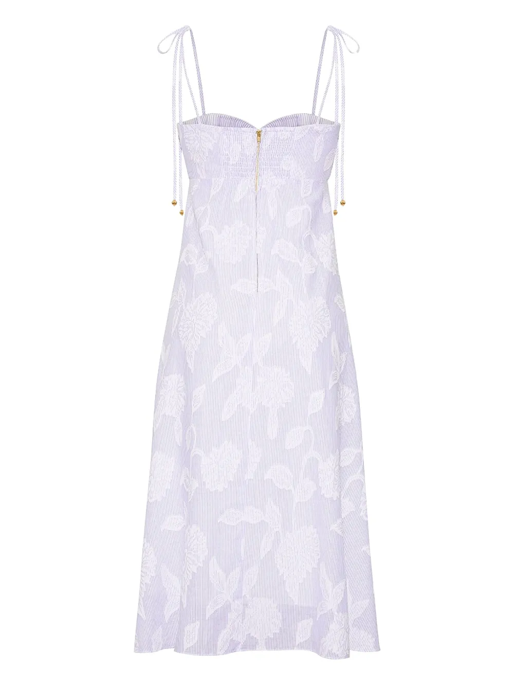 Sunray Floral-Print Tie-Strap Dress